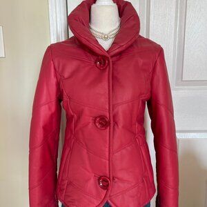 Sergio Beninni Milan Pink Leather Jacket